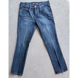 Levi's 505 Straight Leg Jeans Size 4 Medium Wash Blue Denim Classic Americana